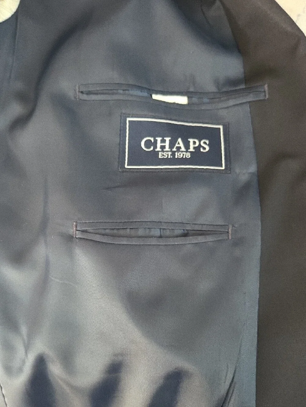 Chapps, Classic Blue Men's Two-Button Blazer